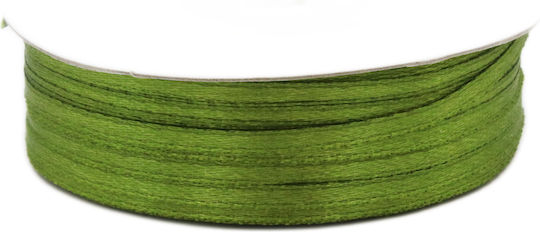 Satin Panglică Monocromie Verde 100metri cu lățime 10mm