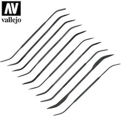 Acrylicos Vallejo Curved Λίμα Μοντελισμού No10 10τμχ