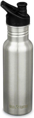 Klean Kanteen Kids Stainless Steel Water Bottle Silver 532ml