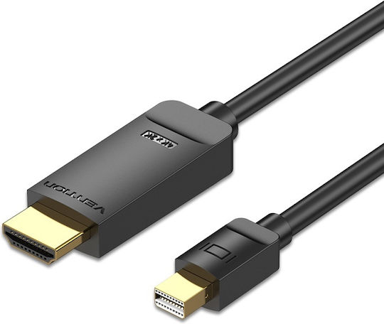 Vention HAHBI Καλώδιο mini DisplayPort male - HDMI male 3m Μαύρο