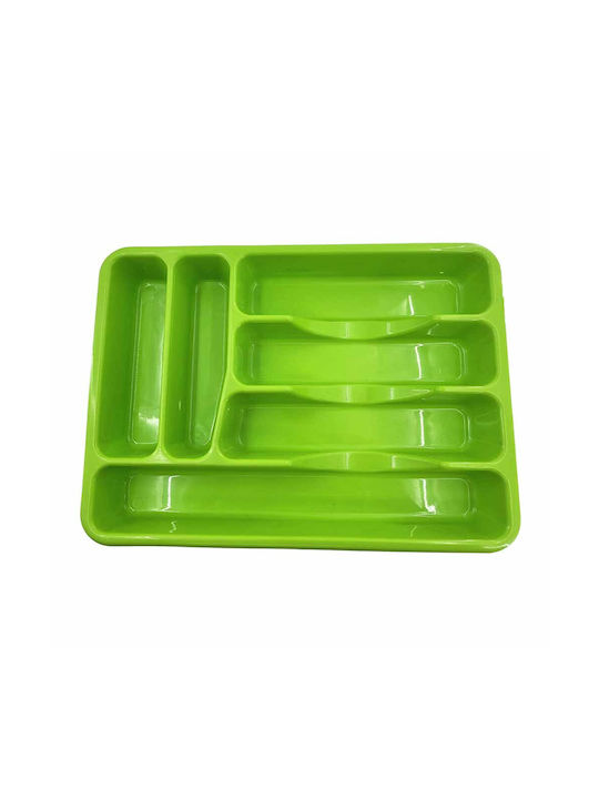 Homestyle Κουταλοθήκη Συρταριού Πλαστική 40x29x4.5εκ. Πράσινη