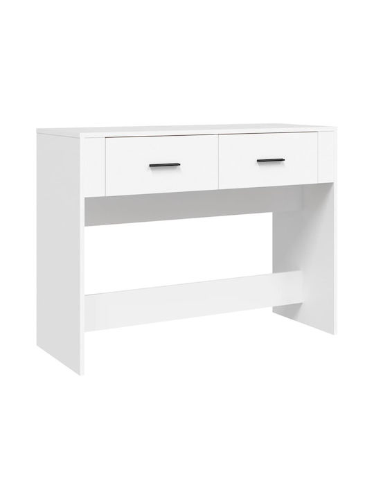 Wooden Console Table White L100xW39xH75cm