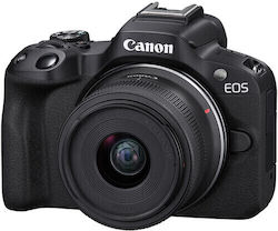 Canon Mirrorless Φωτογραφική Μηχανή EOS R50 Crop Frame Kit (RF-S 18-45mm f/4.5-6.3 IS STM) Black