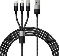 Baseus Starspeed Braided USB to Lightning / Type-C / micro USB 1.2m 3.5A Cable