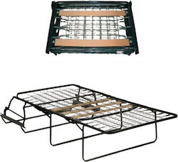 Foldable Guest Bed Without Mattress Single Blac...
