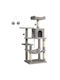 Feandrea Scratching Post Cat Trees Gray 5 levels 55x45x143cm