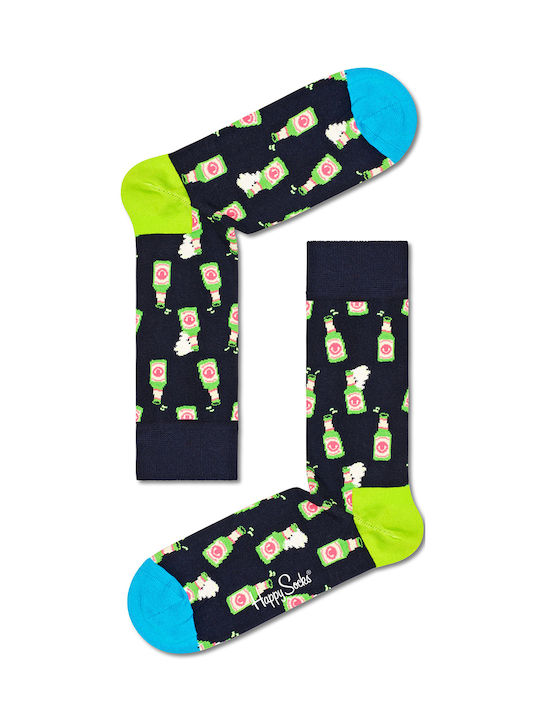Happy Socks Ανδρικές Κάλτσες με Σχέδια Μαύρες
