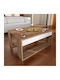 Rectangular Central Coffee Table Gorder Wooden Brown M80xW60xH35cm