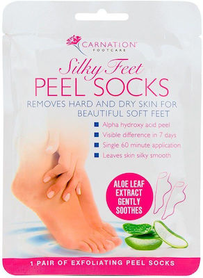 Carnation Silky Feet Peel Socks 1 Paar Maske Απολέπισης für Beine