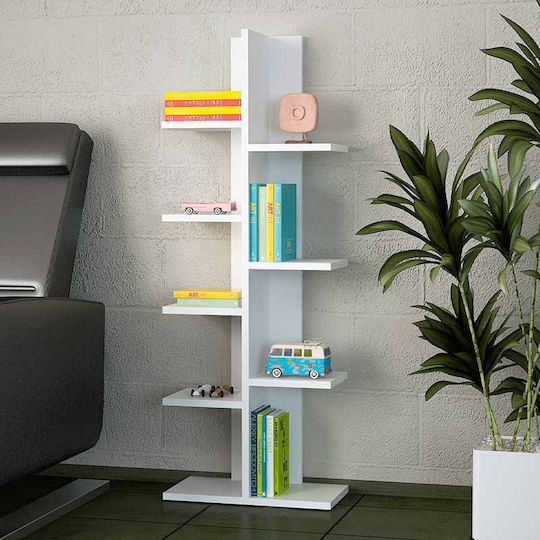 Bibliotecă Tree 45x21.4x113cm Alb