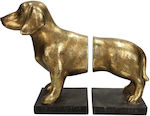 Plastic Bookend in Gold Color 21.2x12.2x29.2cm.