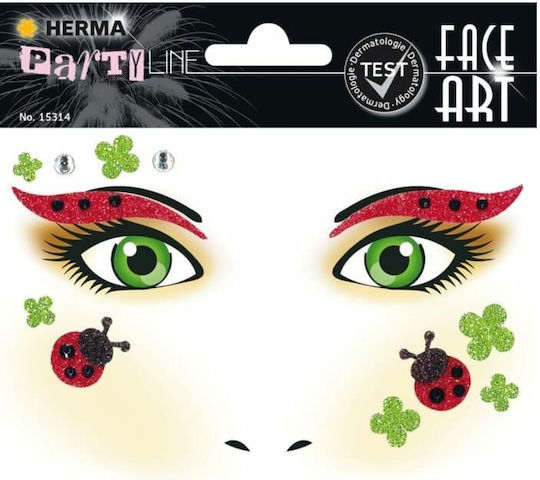 Ladybug Carnival Face Painting Green