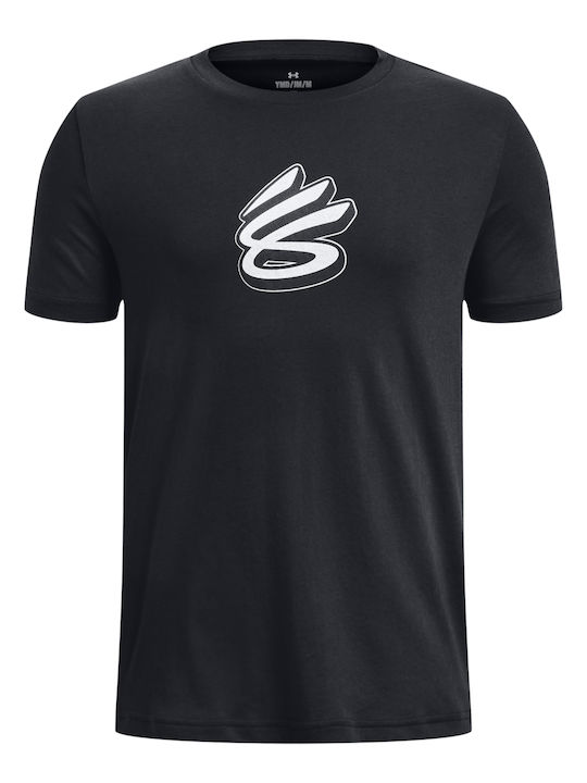 Under Armour Tricou pentru copii Negru