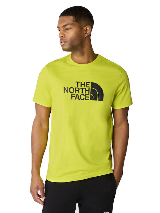 The North Face Easy Ανδρικό T-shirt Κίτρινο με Λογότυπο