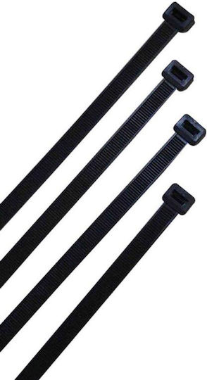 KAL Electronics SZS-3X150 Kunststoff Kabelbinder 150mmx3mm in Schwarz Farbe (100 Stück)
