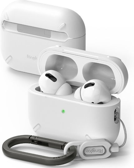Ringke Layered Silicone Case with Keychain White for Apple AirPods Pro