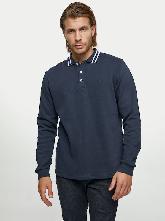 Polo Μπλούζα Μακρυμάνικη Navy Μπλε