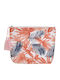 Damen Necessaire in Orange Farbe 22cm