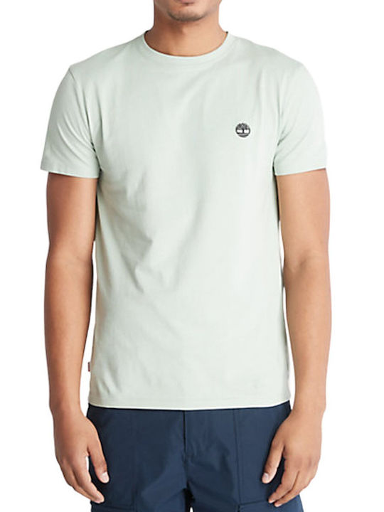 Timberland Ανδρικό T-shirt Πράσινο Μονόχρωμο