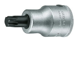 Gedore Bit-Stecknuss mit Torx-Bit und Antriebsvierkant 3/4'' Größe T90x80mm 1Stück Gedore Bit-Stecknuss mit Torx-Bit und Antriebsvierkant 3/4'' Größe T90x80mm 1Stück