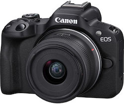 Canon EOS R50 Kit (RF-S 18-45mm f/4.5-6.3 IS STM + RF-S 55-210mm f/5-7.1 IS STM) Neagră