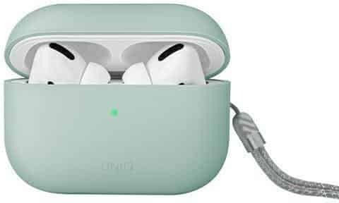 Uniq Lino Hülle Silikon mit Haken Mint für Apple AirPods Pro
