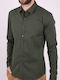 Men's Shirt Solid Color Khaki Khaki Khaki