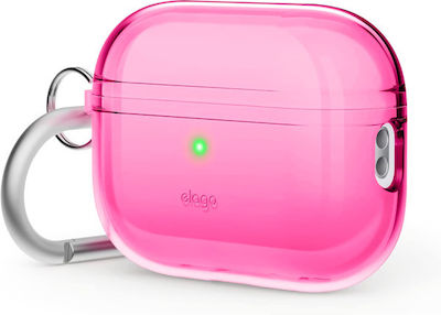 Elago Hang Hülle Silikon mit Haken Neon Hot Pink für Apple AirPods Pro
