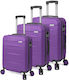 Benzi BZ5695 Set of Suitcases Purple Set 3pcs