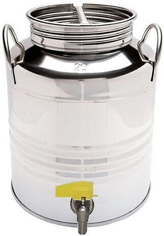 Aggraffati Съд Inox Отворен връх/плоско дъно 10лт C55