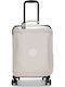 Kipling Spontane Reisegepäck Kabinen Stoff Silber mit 4 Räder Höhe 53cm