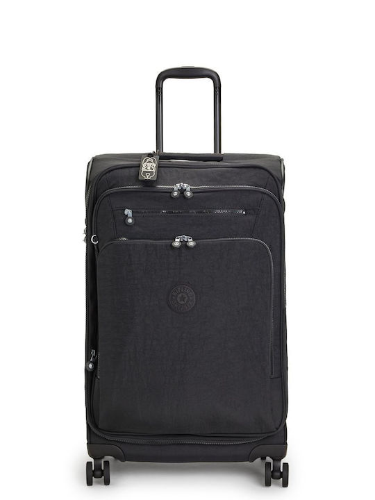 Kipling New Youri Medium Fabric Black Suitcase ...