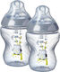 Tommee Tippee Plastic Bottle Closer To Nature with Silicone Nipple for 0+, 0+ m, months 260ml 2pcs 42252103