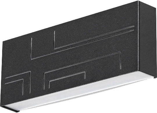 Rabalux Maribor Modern Lamp Wall with Integrated LED Black 26.5cm