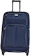 Ormi QR701 Large Travel Suitcase Fabric Blue with 4 Wheels Height 70cm.
