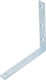 ArteLibre Eckregal Aluminium in Silber Farbe 160x160mm 1Stück 04010348