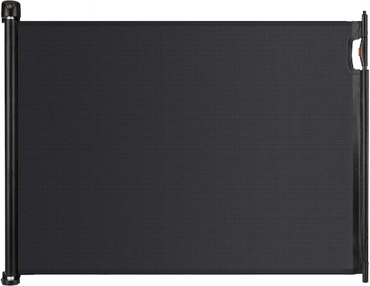 Nukido Pliabil Ușă de siguranță în Culoare Negru 140x92.5cm 1buc