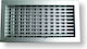 Karkon Rectangular Fireplace Air Shutter Silver PAL-3015 TRP 30x15cm