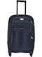 Ormi Medium Fabric Black Suitcase with 4 Wheels Height 58cm
