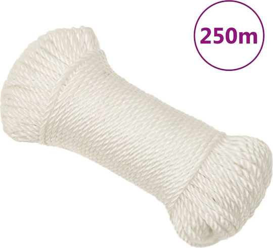 vidaXL Seil mit Durchmesser 3mm und Länge 250m Weißes Arbeitsseil 3mm 250m aus Polypropylen