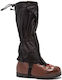 602703-BLACK Bergsteiger-Gamaschen Schwarze