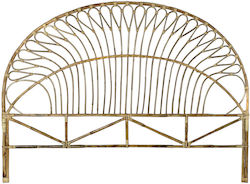 DKD Home Decor Κεφαλάρι Κρεβατιού Wicker Φυσικό 177x4x131cm