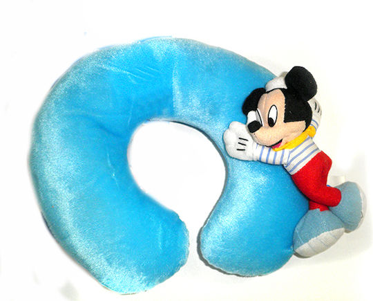 Americat Mickey Mouse Travel Pillow Polyester Light Blue