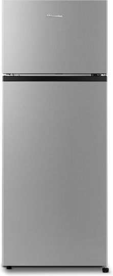 Inventor Ψυγείο Δίπορτο 206lt Υ143.4xΠ55xΒ54.2εκ. Inox DPB144S