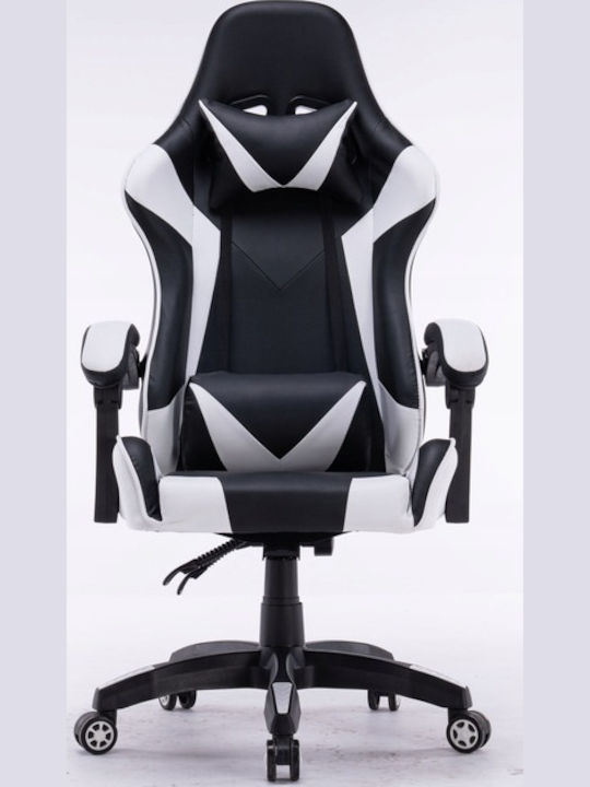 Topeshop Imitatie de piele Black / White Topeshop Imitatie de piele Black / White