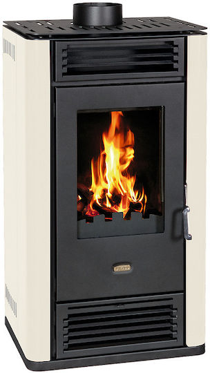 Prity K3 GT D Μεταλλική Ξυλόσομπα 8.1kW Μπεζ