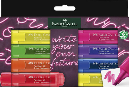 Faber-Castell Textliner 46 Highlighters Neon 8pcs