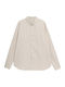 Langärmlig Leinen Hemd Beige