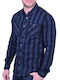 Shirt blue plaid Blue