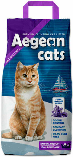 Aegean Cats Άμμος Γάτας Μπετονίτης Ψιλόκοκκη με Άρωμα Baby Powder 20kg